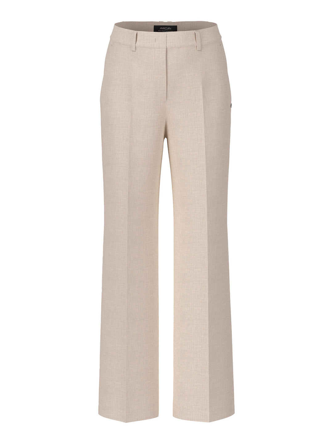 Marc Cain Collections Pantalon – Beige-48% viscise, 48% polyester, 4% elasthaan-DAMES BROEKEN-Beige