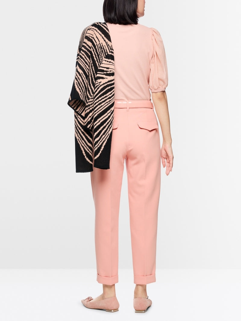 Marc Cain Collections – Pantalon Roze-71% polyester, 22% viscose, 7% elastaan-DAMES BROEKEN-Roze