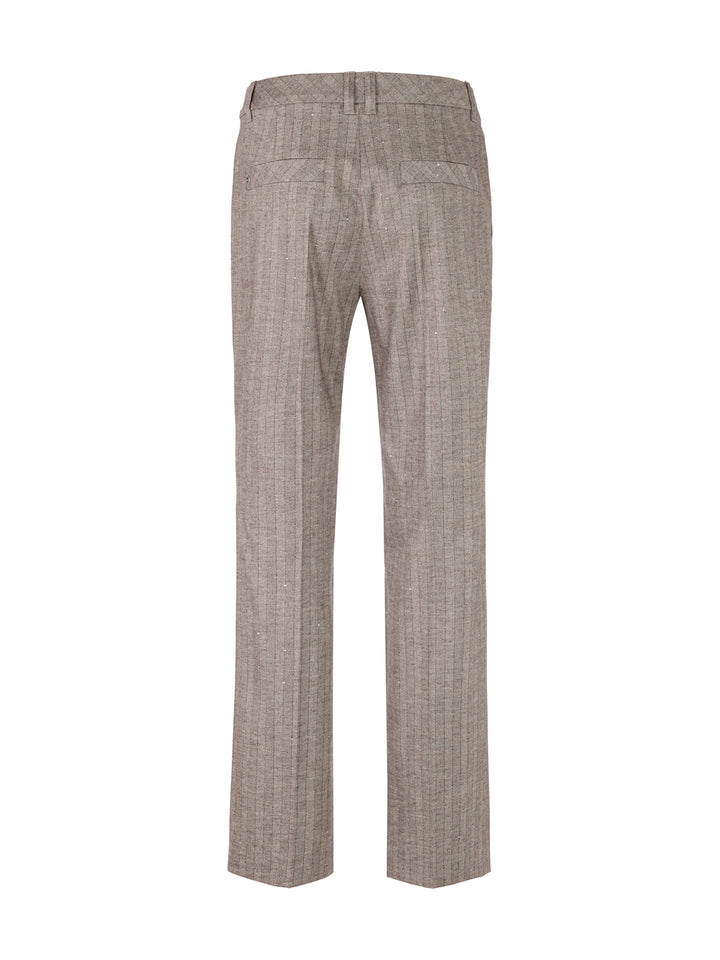 Marc Cain Collections Pantalon – Soft Charcoal-68%viscose, 26% polyester, 5% wol, 1% elasthaan-DAMES BROEKEN-Antraciet