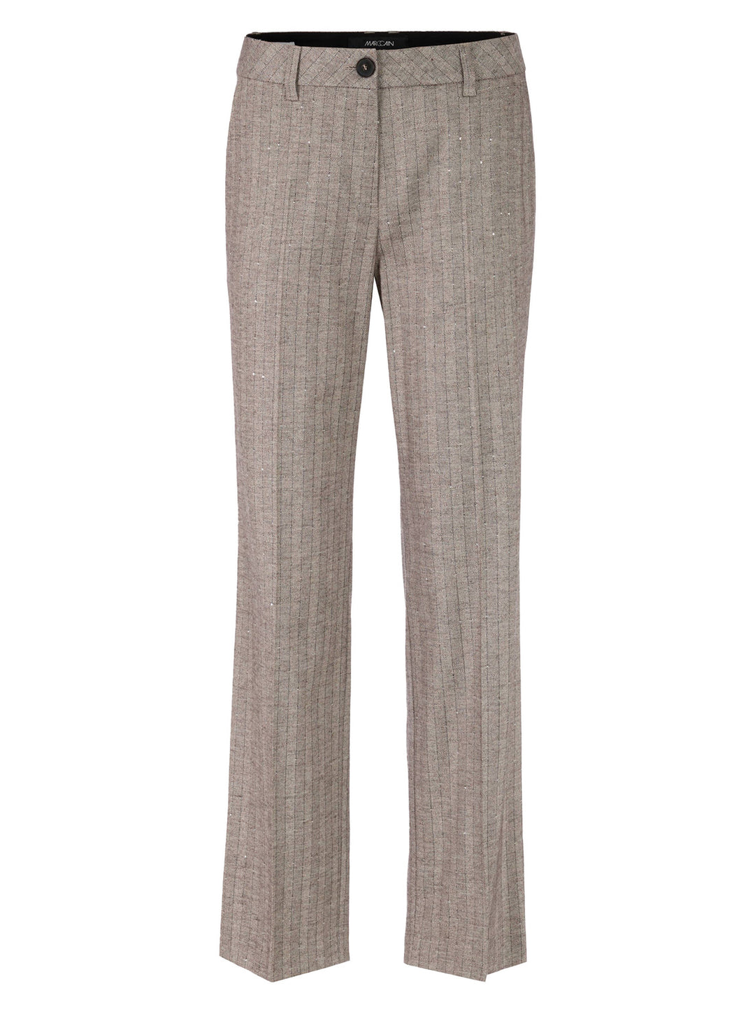 Marc Cain Collections Pantalon – Soft Charcoal-68%viscose, 26% polyester, 5% wol, 1% elasthaan-DAMES BROEKEN-Antraciet