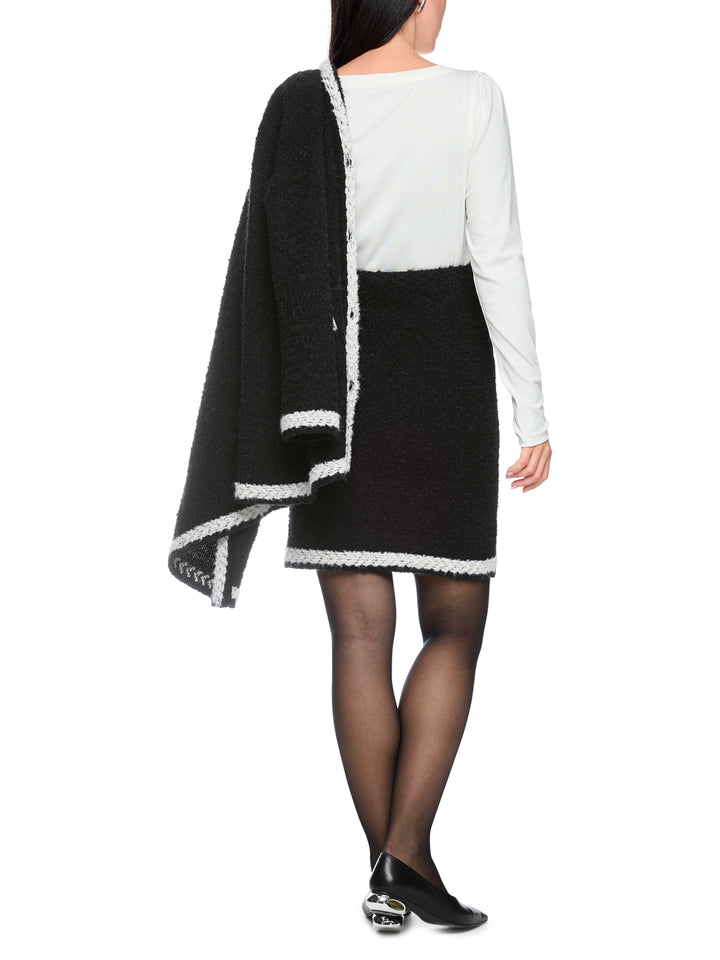 Marc Cain Collections Rok – Zwart-39% acryl, 33% wol, 14% polyamide, 8% katoen, 3% mohair, 3% alpaca<br />Voering: 100% p