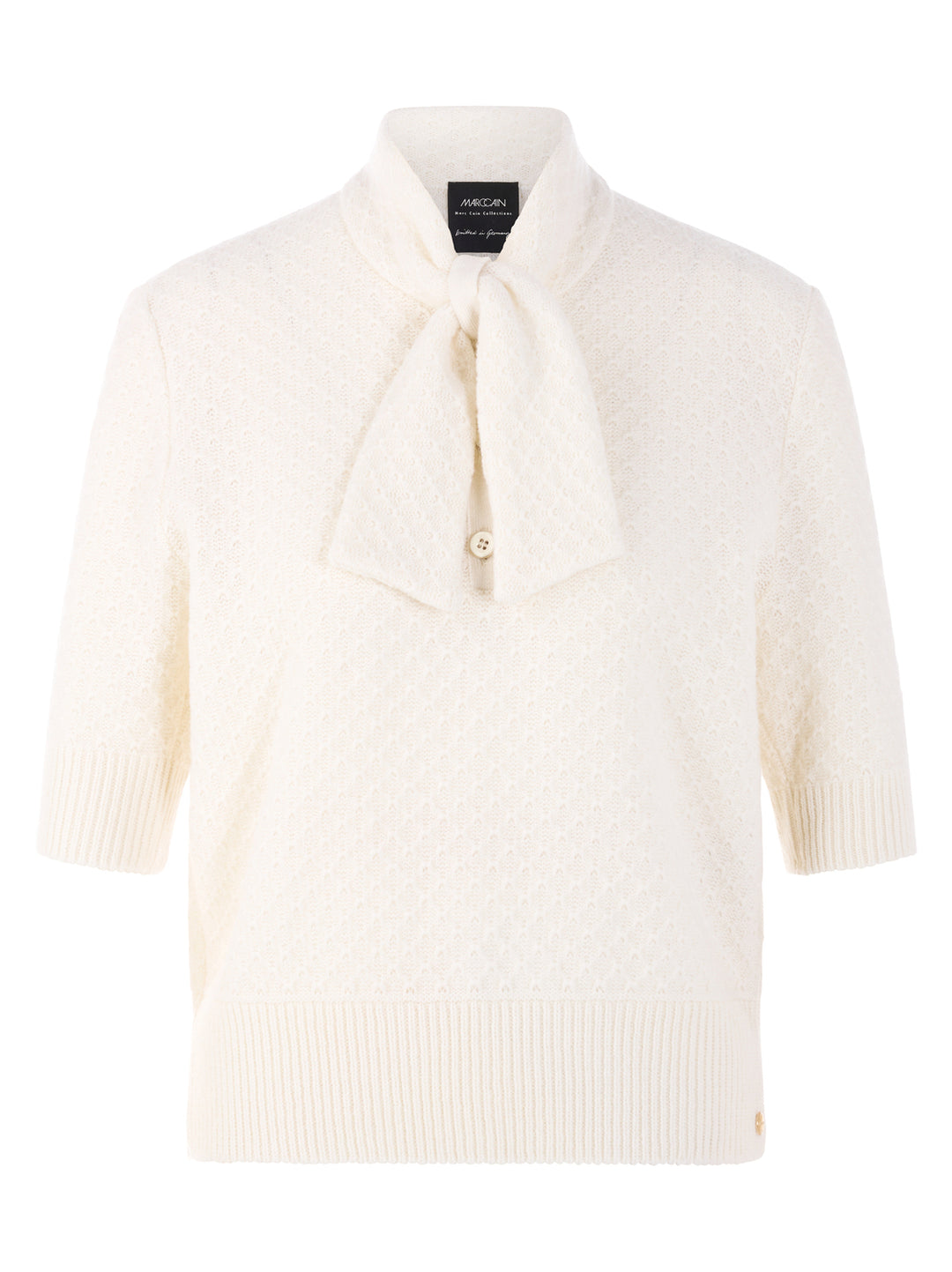 Marc Cain Collections – Roomkleurige Trui-90% wol, 10% cashmere-DAMES TRUIEN & VESTEN-Room