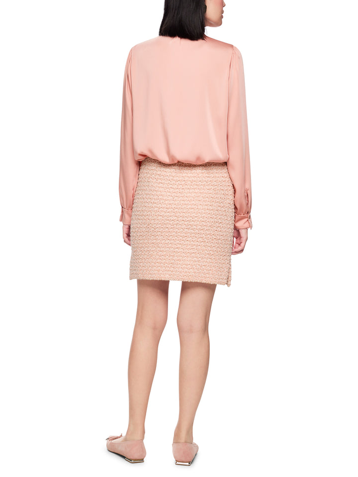 Marc Cain Collections – Roze Blouse Lange Mouw-100% polyester-DAMES TOPS & BLOUSES-Roze