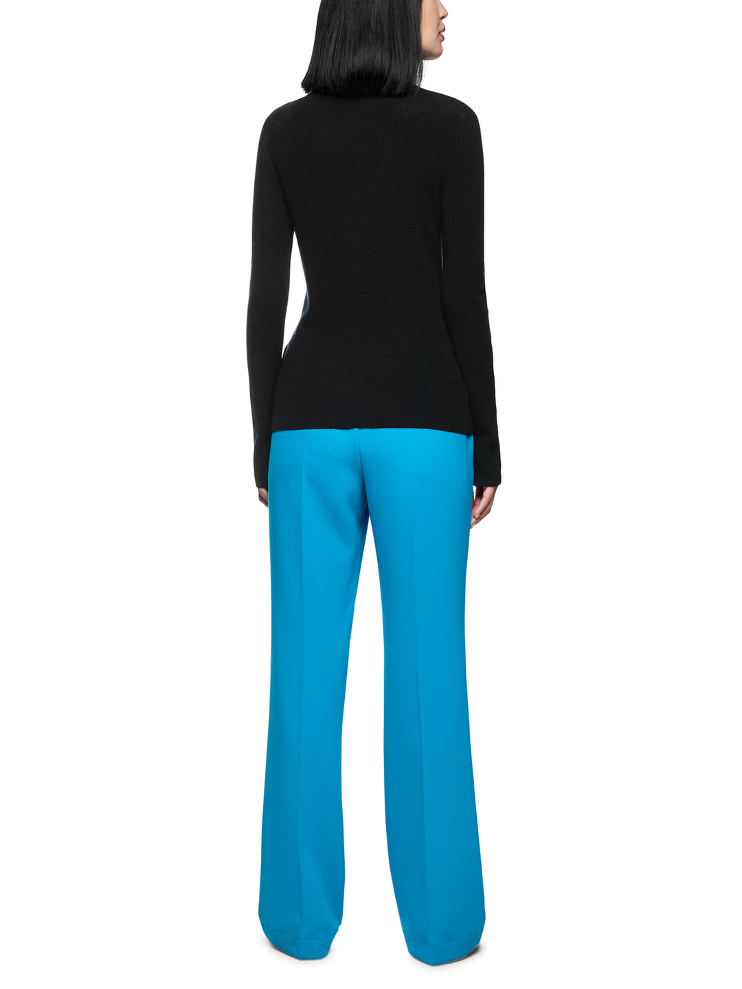 Marc Cain Collections Turtleneck Sweater – Zwart-75% wol, 20% polyester, 5% cashmere-DAMES TRUIEN & VESTEN-Zwart