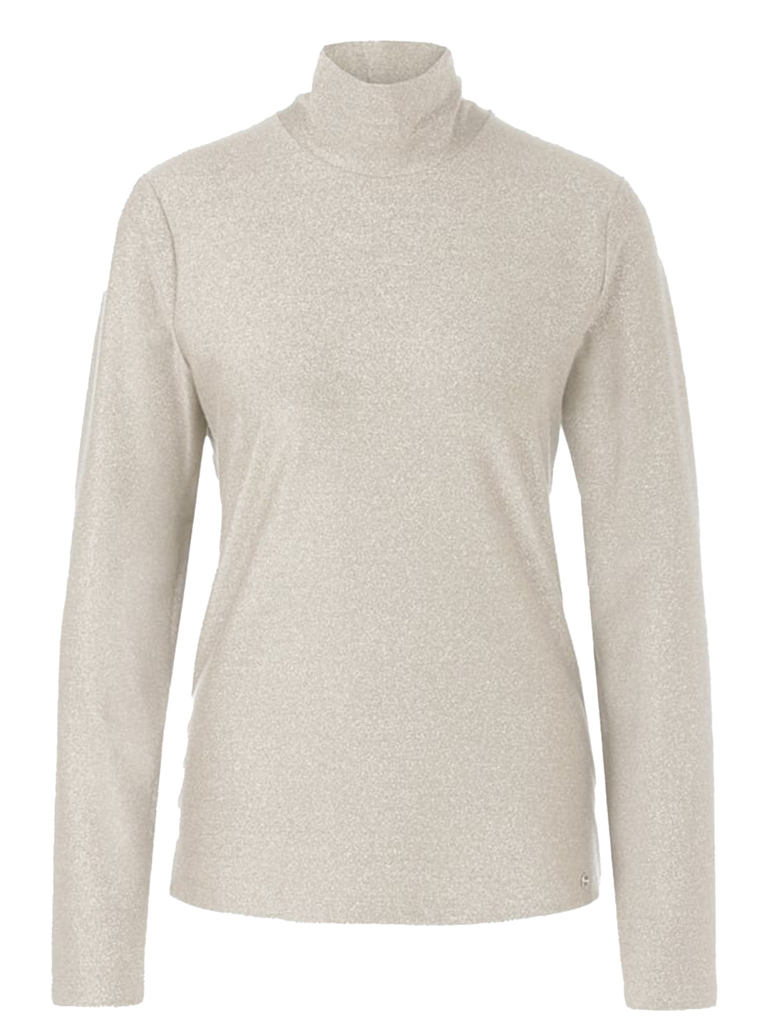 Marc Cain Collections Turtleneck Top – Beige-83% polyester,15% polyamide, 2% elastaan -DAMES TOPS & BLOUSES-Beige