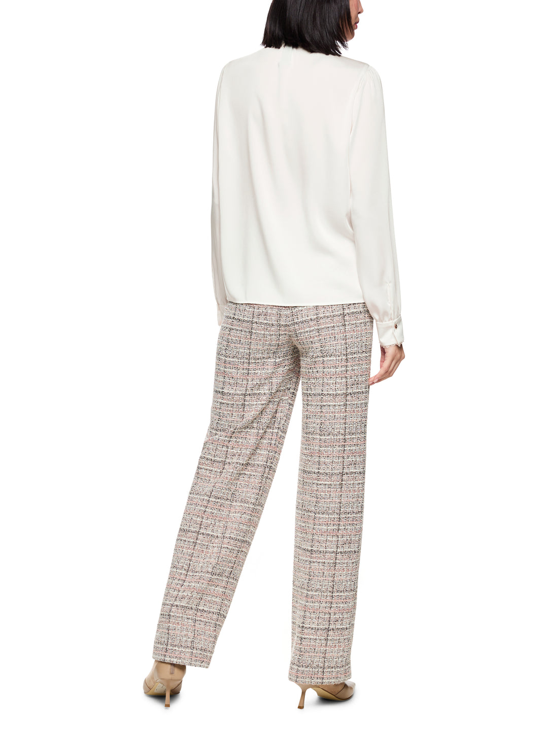 Marc Cain Collections – Witte Blouse Lange Mouw-100% polyester-DAMES TOPS & BLOUSES-Wit