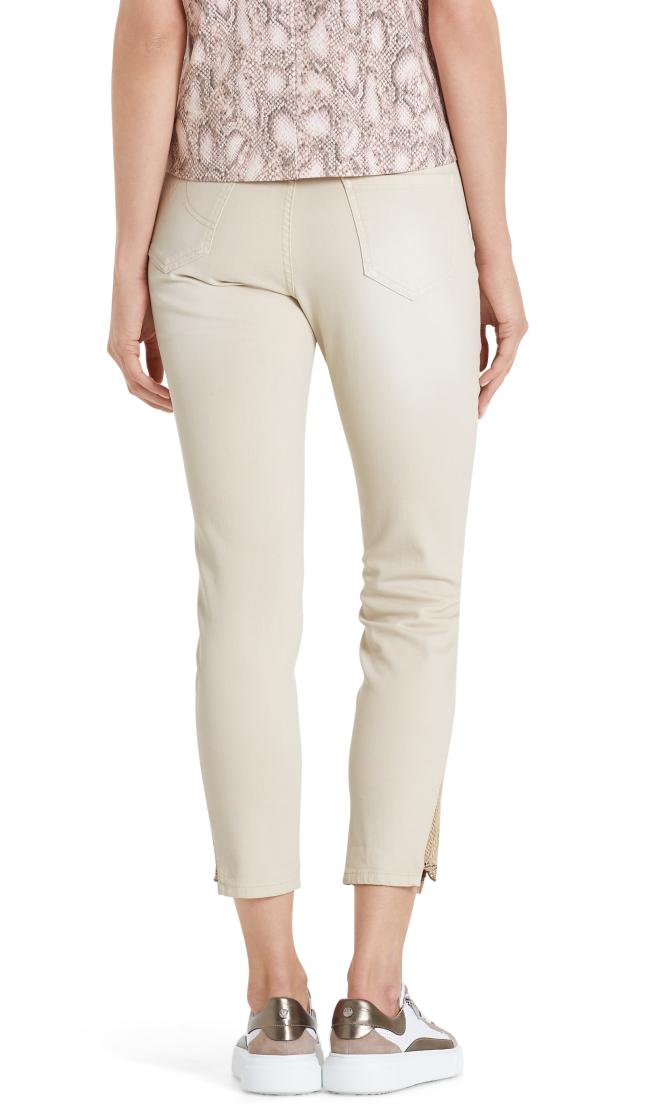 Marc Cain cropped jeans-alg.: 98% katoen, 2% elastaan-DAMES BROEKEN-Beige