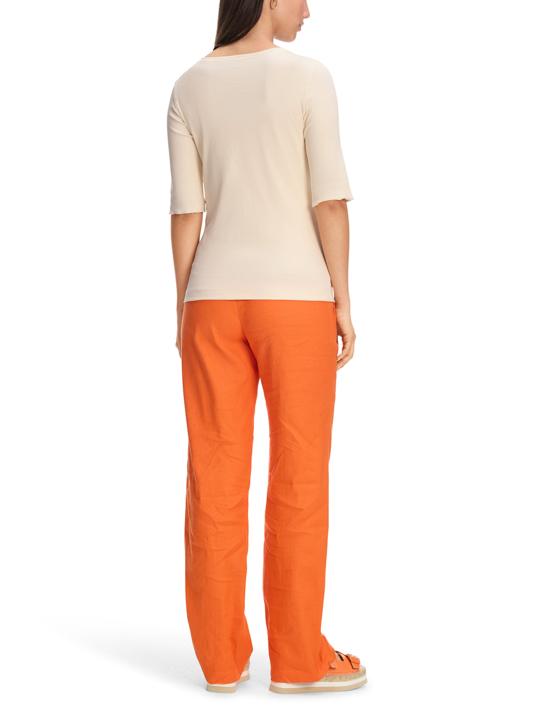 Marc Cain Effen T-shirt – Naturel-DAMES TOPS & BLOUSES-Room