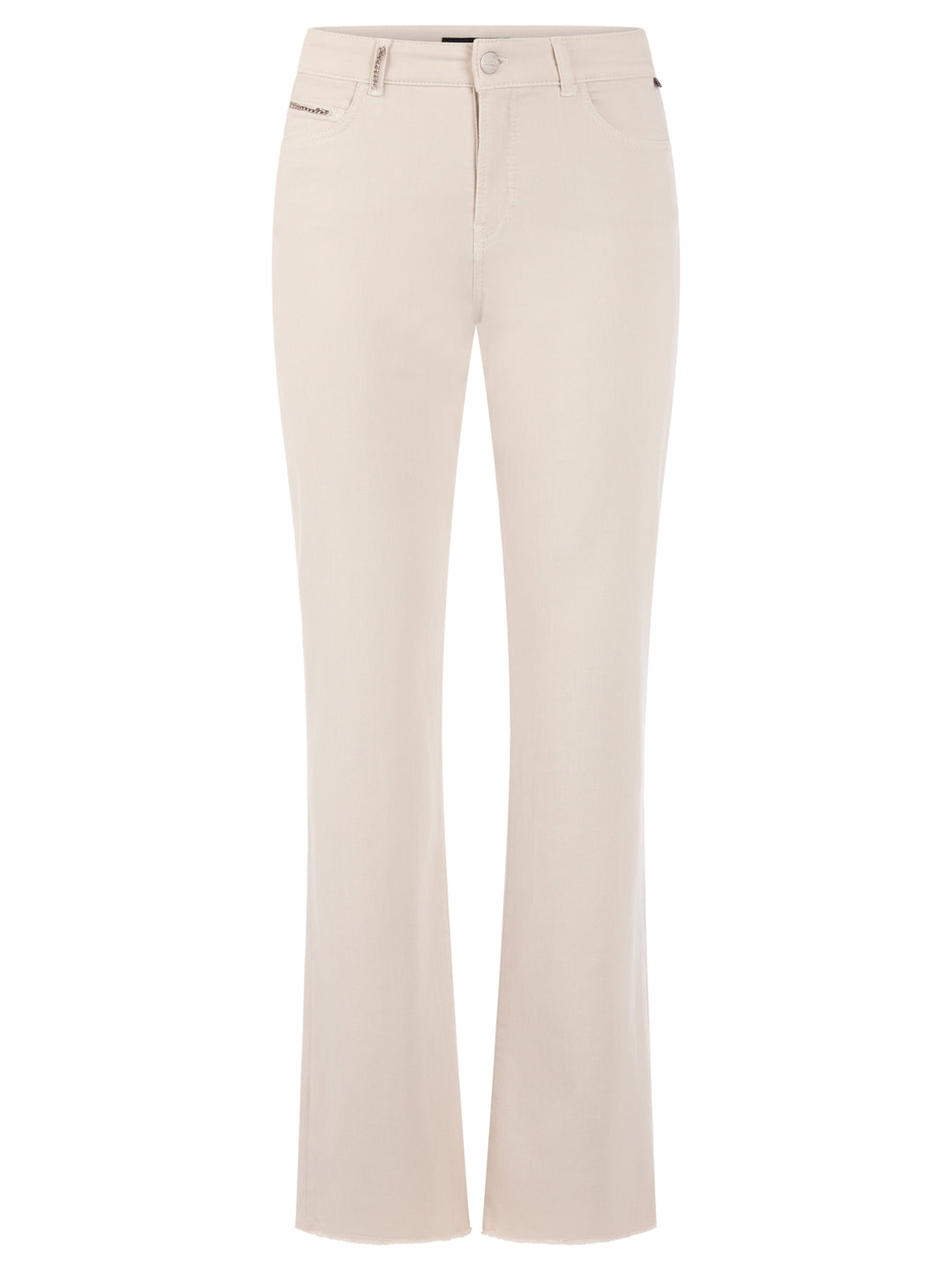 Marc Cain Faro 'Rethink Together' Jeans – Beige-90% katoen, 8% elastisch polyamide, 2% elastaan-DAMES BROEKEN-Beige