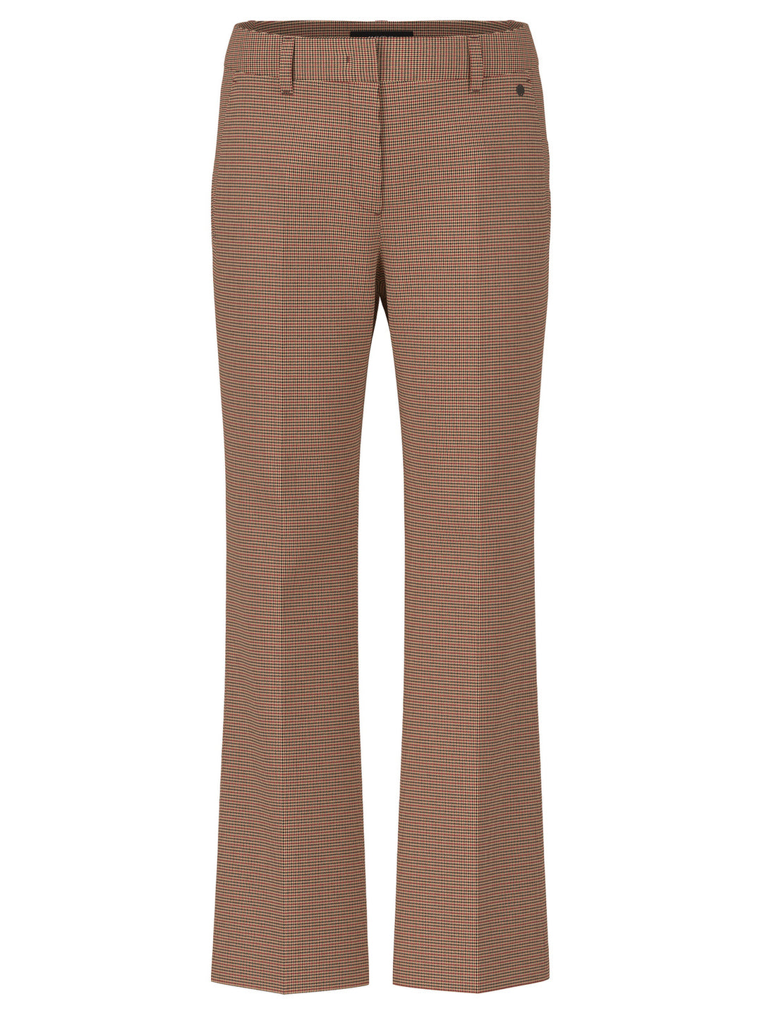 Marc Cain Feminine Fit FAID High Waist-64% polyester, 34% viscose, 2% elastaan-DAMES BROEKEN-Bruin