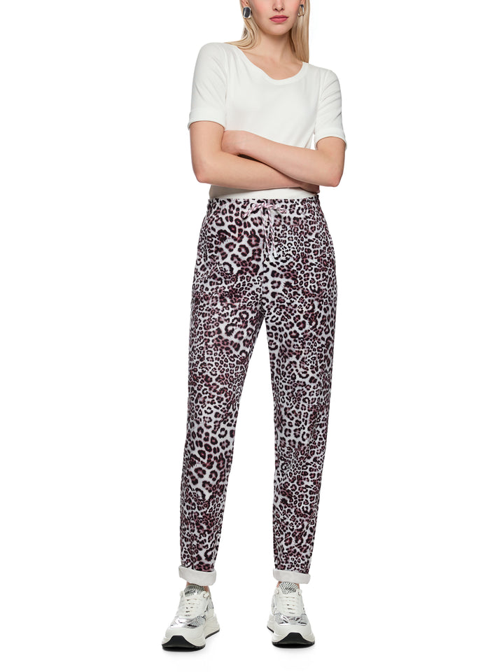Marc Cain FOCHA pantalon – Rood-47% polyamide, 44% viscose, 9% elastaan-DAMES BROEKEN-Rood