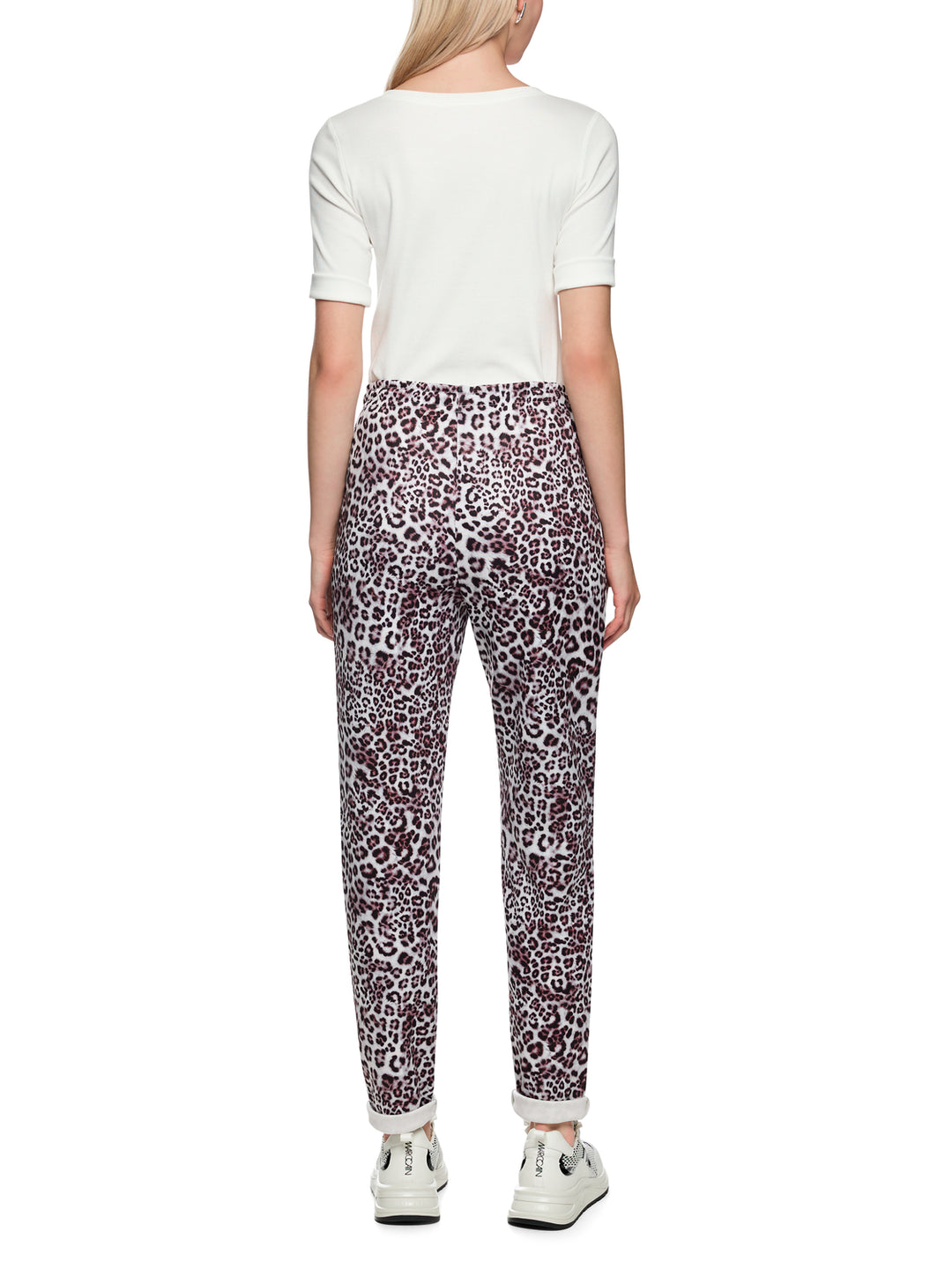 Marc Cain FOCHA pantalon – Rood-47% polyamide, 44% viscose, 9% elastaan-DAMES BROEKEN-Rood