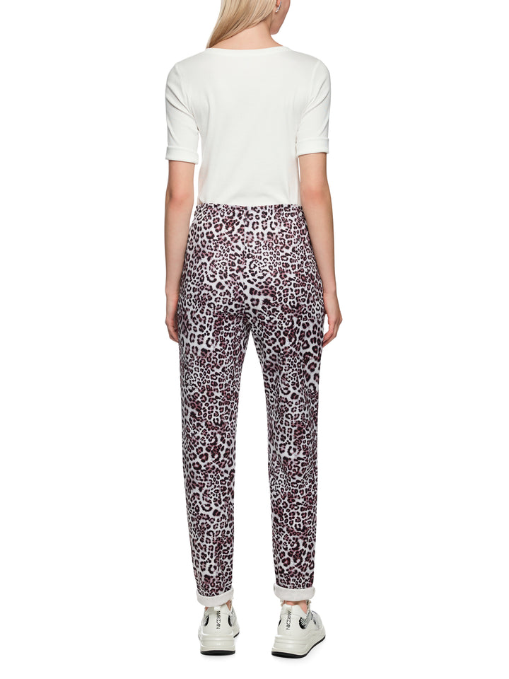 Marc Cain FOCHA pantalon – Rood-47% polyamide, 44% viscose, 9% elastaan-DAMES BROEKEN-Rood