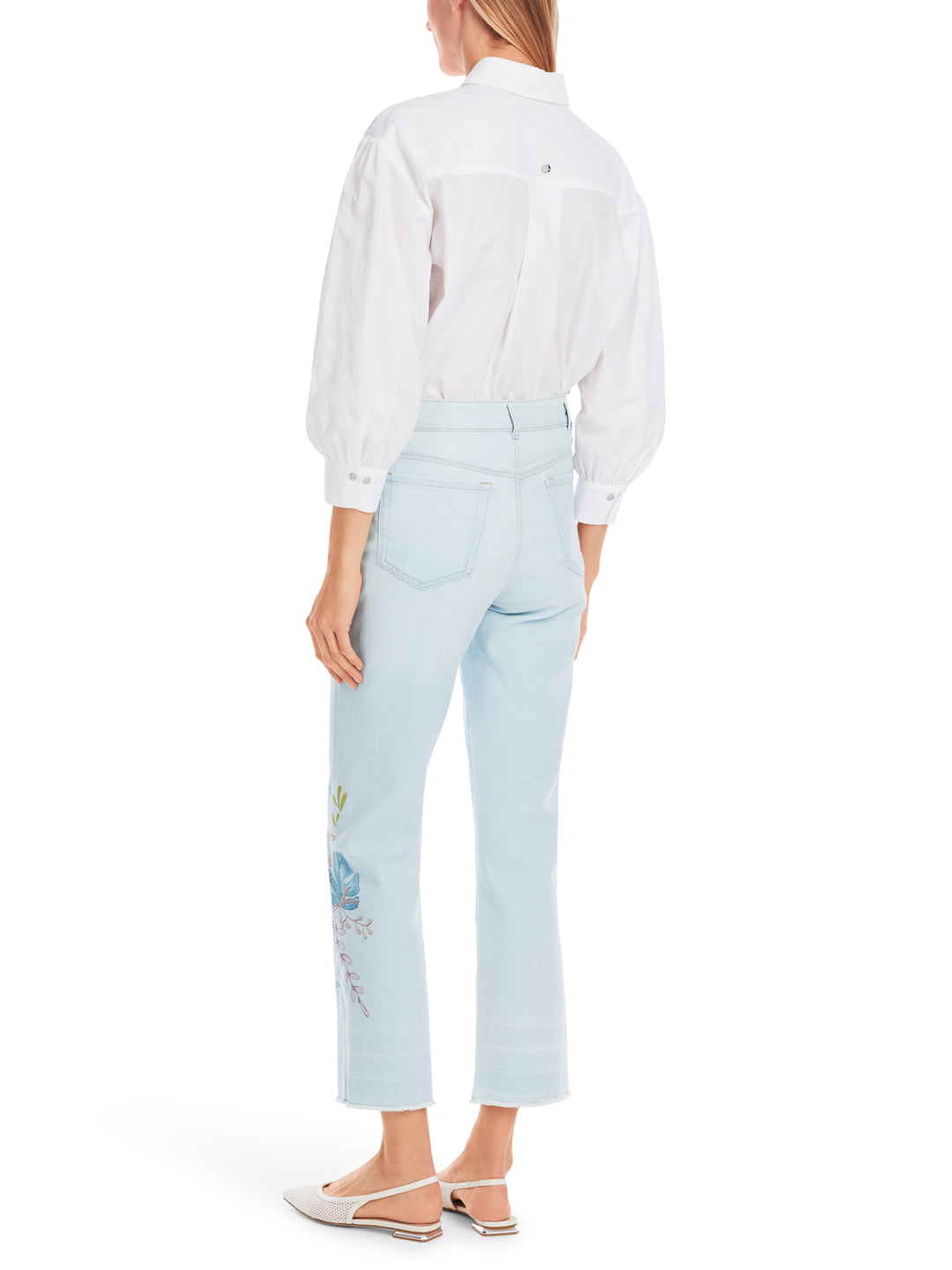 Marc Cain FORLI Rethink Together jeans-DAMES BROEKEN-Blauw