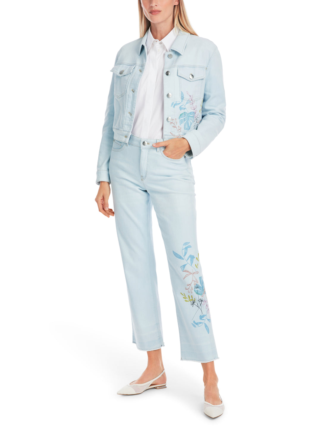 Marc Cain FORLI Rethink Together jeans-DAMES BROEKEN-Blauw