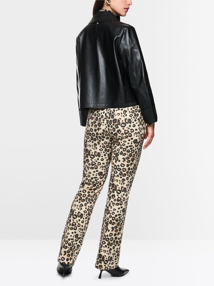 Marc Cain Frederica Pantalon – Soft Cappuccino-87% polyamide, 13% elasthaan -DAMES BROEKEN-Bruin