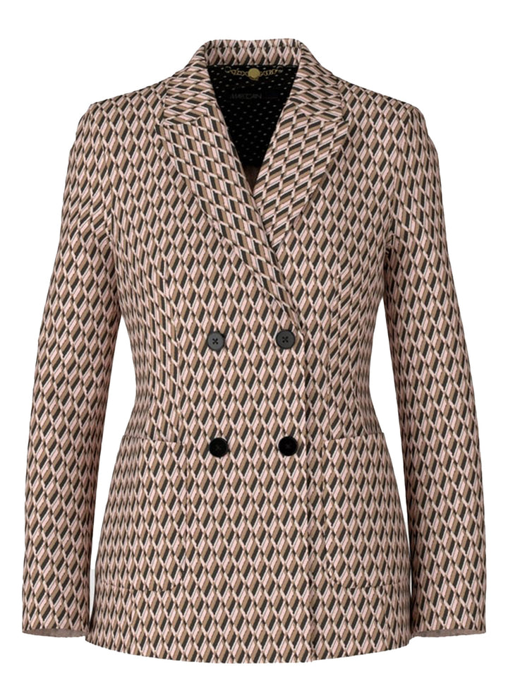 Marc Cain gebreide blazer-66% Polyester<br />26% Polyamide<br />8% Elastaan-DAMES BLAZERS & GILETS-Roze