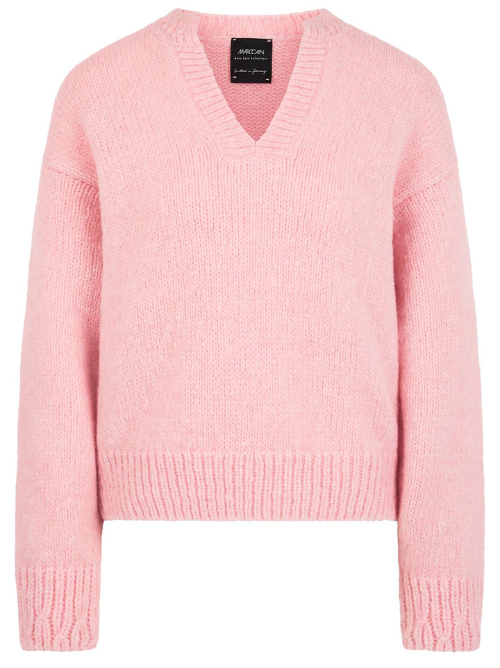 Marc Cain Gebreide Trui – Roze-45% wol, 30% alpaca, 25% polyamide-DAMES TRUIEN & VESTEN-Roze