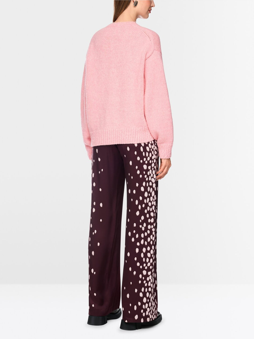 Marc Cain Gebreide Trui – Roze-45% wol, 30% alpaca, 25% polyamide-DAMES TRUIEN & VESTEN-Roze