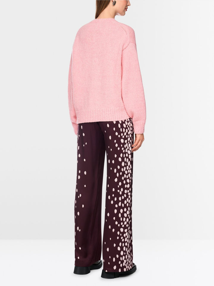 Marc Cain Gebreide Trui – Roze-45% wol, 30% alpaca, 25% polyamide-DAMES TRUIEN & VESTEN-Roze