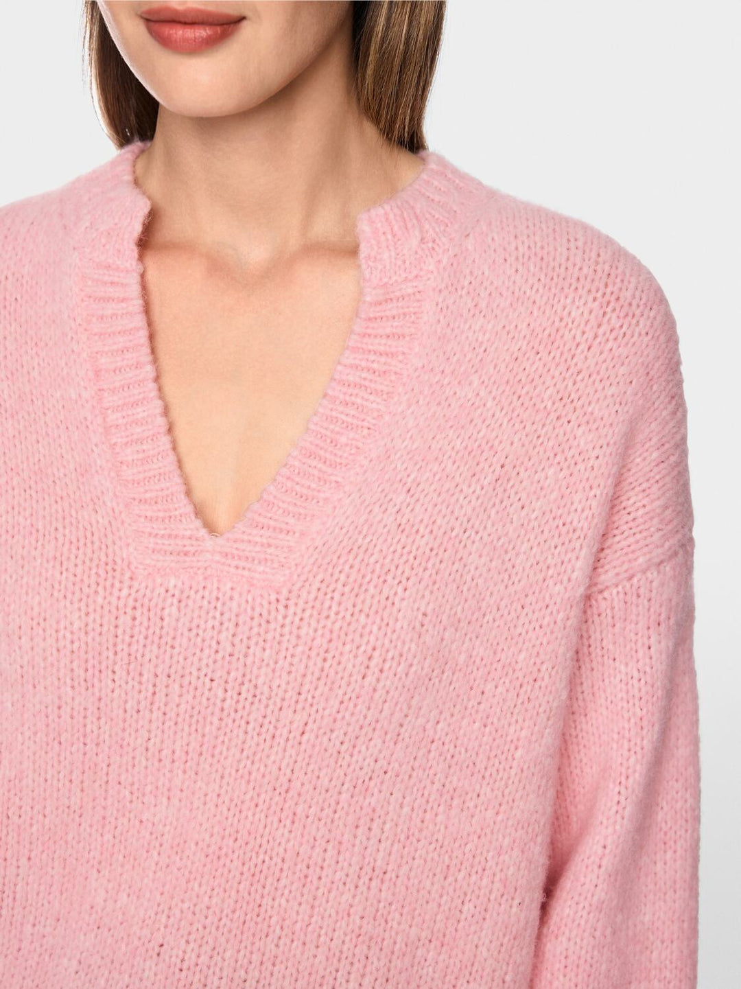 Marc Cain Gebreide Trui – Roze-45% wol, 30% alpaca, 25% polyamide-DAMES TRUIEN & VESTEN-Roze