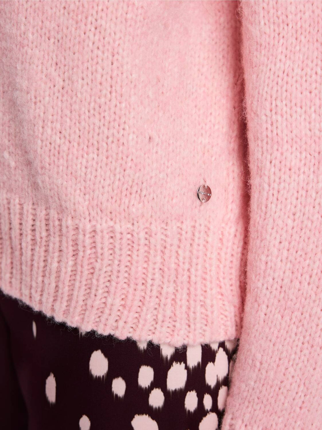 Marc Cain Gebreide Trui – Roze-45% wol, 30% alpaca, 25% polyamide-DAMES TRUIEN & VESTEN-Roze