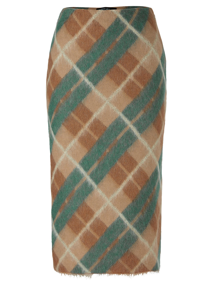 Marc Cain geruite rok gebreid in Duitsland-voering: 100% polyester<br />alg.: polyurethaanlaag, 29% scheerwol, 25% mohair