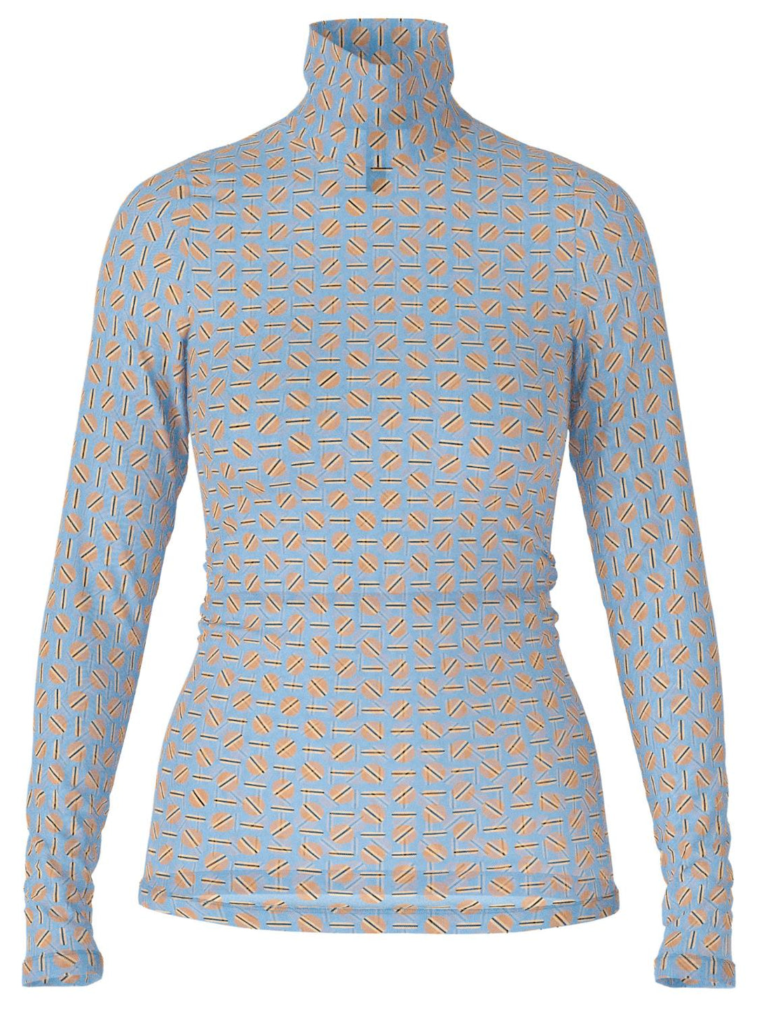 marc Cain getailleerd t-shirt-alg.: 95% polyester, 5% elastaan-DAMES TOPS & BLOUSES-Blauw