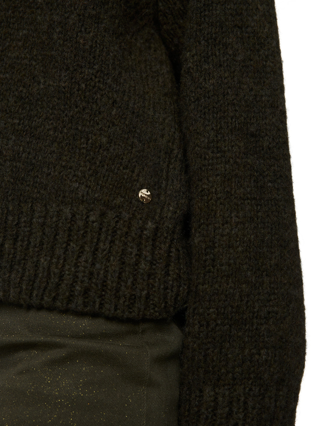 Marc Cain Grofgebreide Knitted in Germany Trui-45% wol, 30% alpaca, 25% polyamide-DAMES TRUIEN & VESTEN-Groen