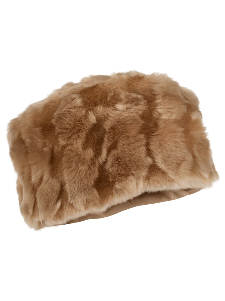 Marc Cain Imitatiebont Hoed – Beige-50% modacryl, 50% polyacryl<br />Binnenkant: 100% polyester-DAMES ACCESSOIRES-Beige