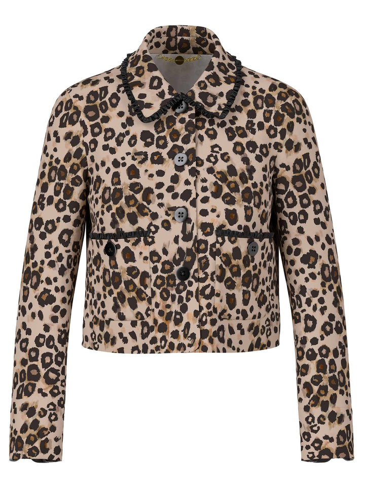 Marc Cain Jasje-87% polyamide 13% elastaan-DAMES BLAZERS & GILETS-Bruin