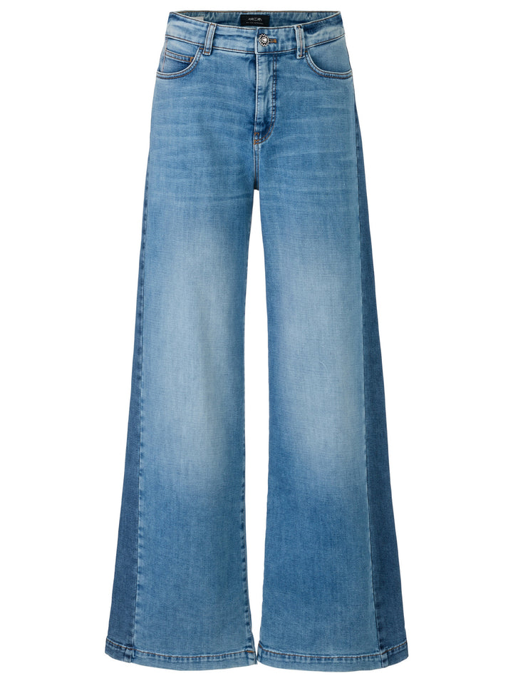Marc Cain Jeans – Blauw-92% katoen 6% elastomultiester 2% elastaan-DAMES BROEKEN-Blauw