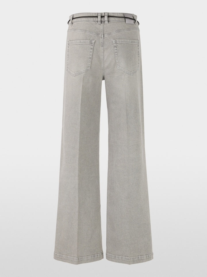 Marc Cain Jeans – Grijs-98% katoen, 2% elastaan-DAMES BROEKEN-Grijs