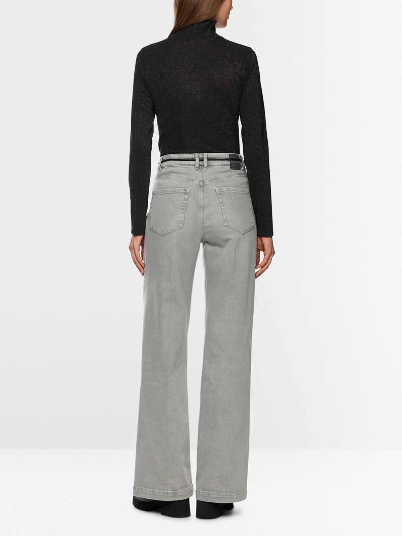 Marc Cain Jeans – Grijs-98% katoen, 2% elastaan-DAMES BROEKEN-Grijs