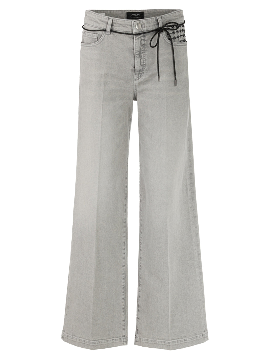 Marc Cain Jeans – Grijs-98% katoen, 2% elastaan-DAMES BROEKEN-Grijs