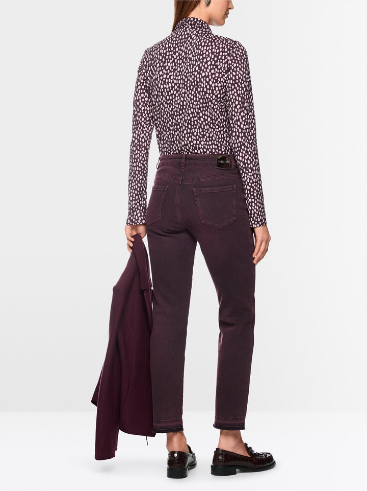 Marc Cain Jeans – Paars-98% katoen, 2% elastaan<br />-DAMES BROEKEN-Paars