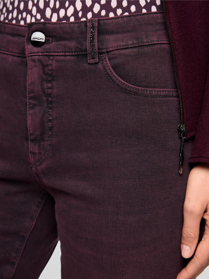 Marc Cain Jeans – Paars-98% katoen, 2% elastaan<br />-DAMES BROEKEN-Paars