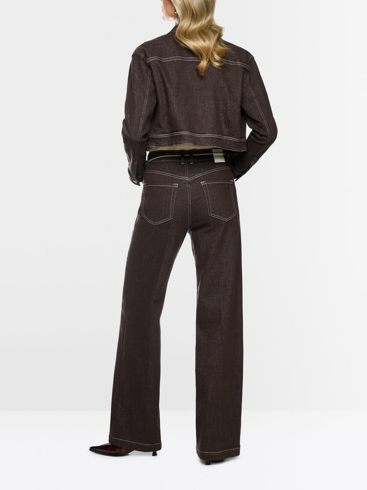 Marc Cain Jeans WARRI met contrasterende details -84% katoen, 12% viscose, 2% polyamide, 1% elastaan, 1% polyester gemeta