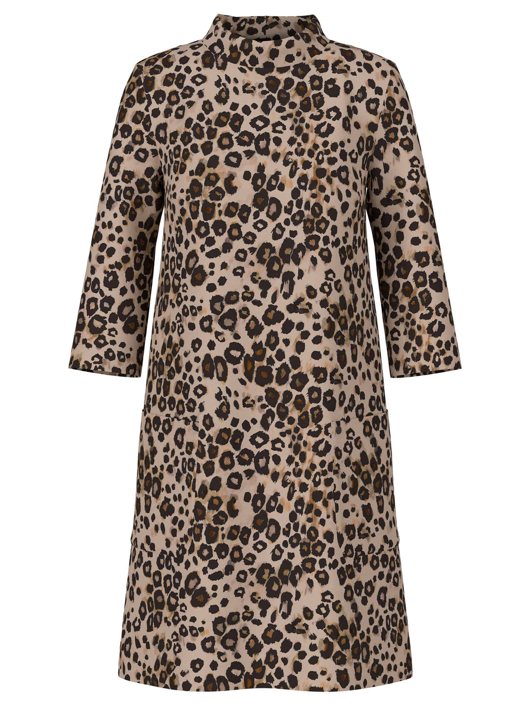 Marc Cain Jurk – Bruin-87% polyamide 13% elastaan-DAMES JURKEN-Bruin