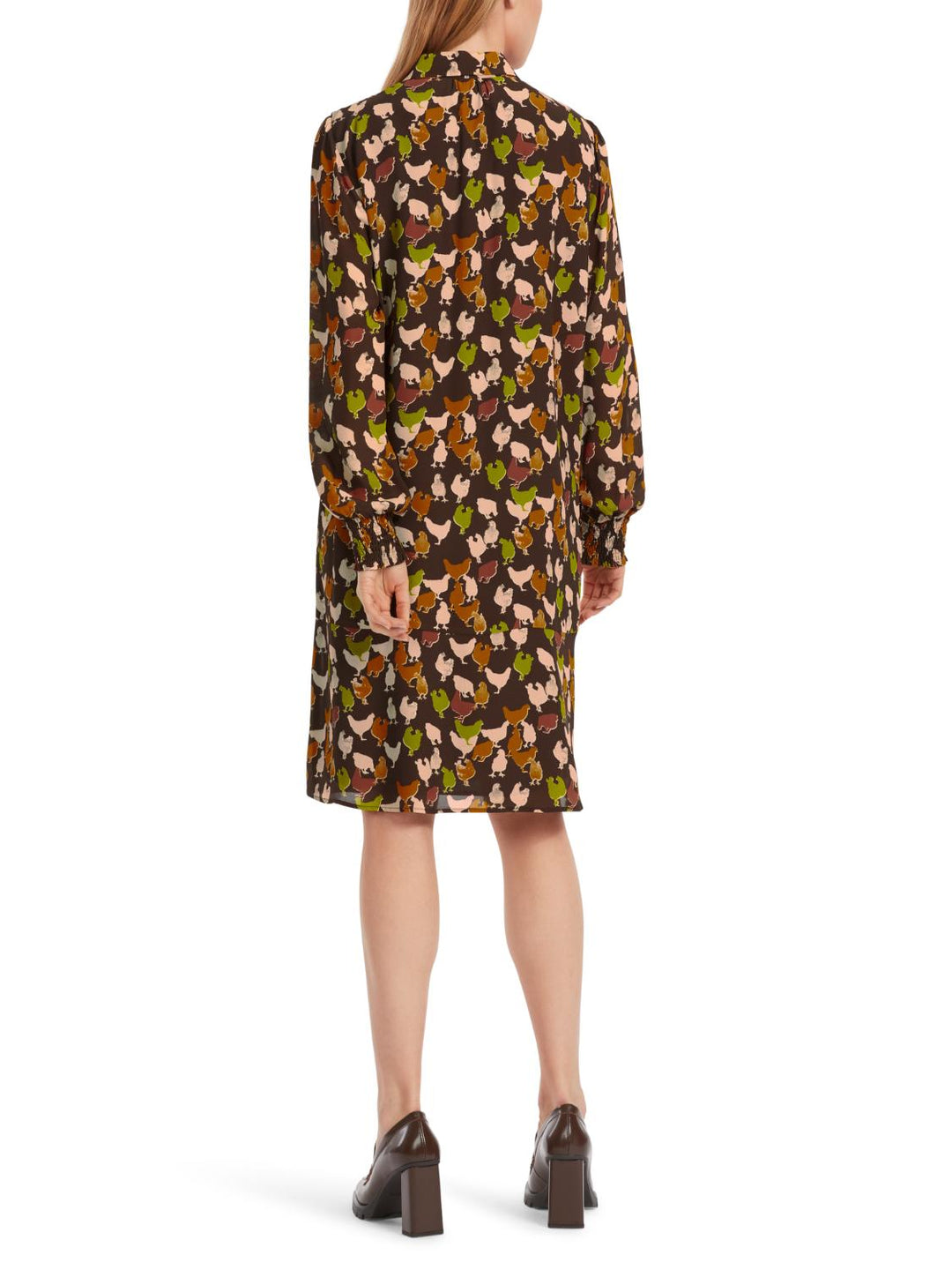 Marc Cain jurk-voering: 100% polyester<br />alg.: 100% viscose-DAMES JURKEN-Bruin