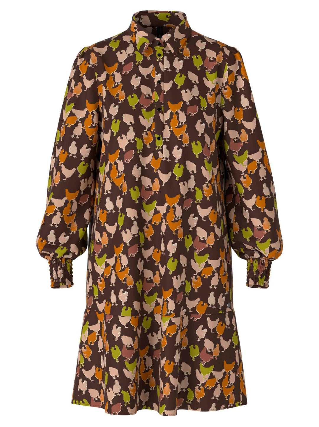 Marc Cain jurk-voering: 100% polyester<br />alg.: 100% viscose-DAMES JURKEN-Bruin