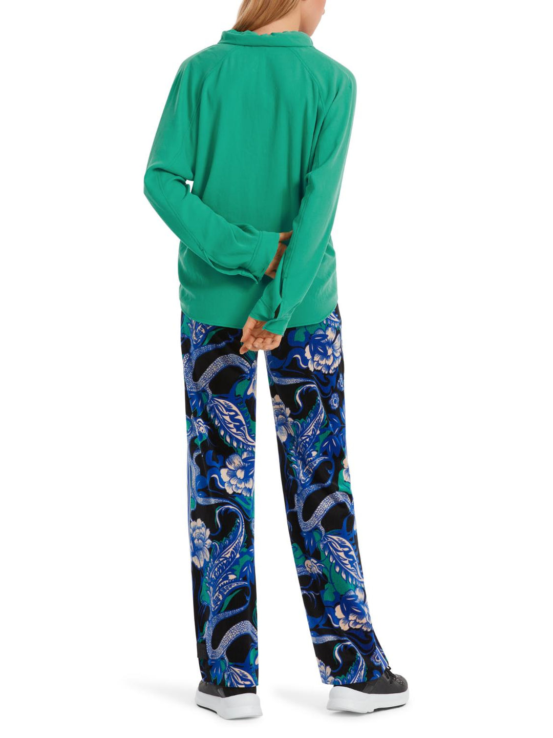 Marc Cain kimono blouse-100% polyester-DAMES TOPS & BLOUSES-Groen