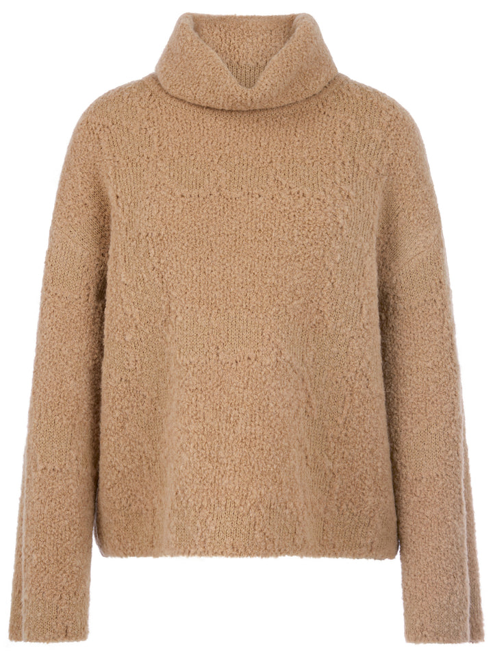 Marc Cain Knitted in Germany Coltrui – Beige-46% acryl, 23% wol, 22% alpaca, 9% polyamide-DAMES TRUIEN & VESTEN-Beige