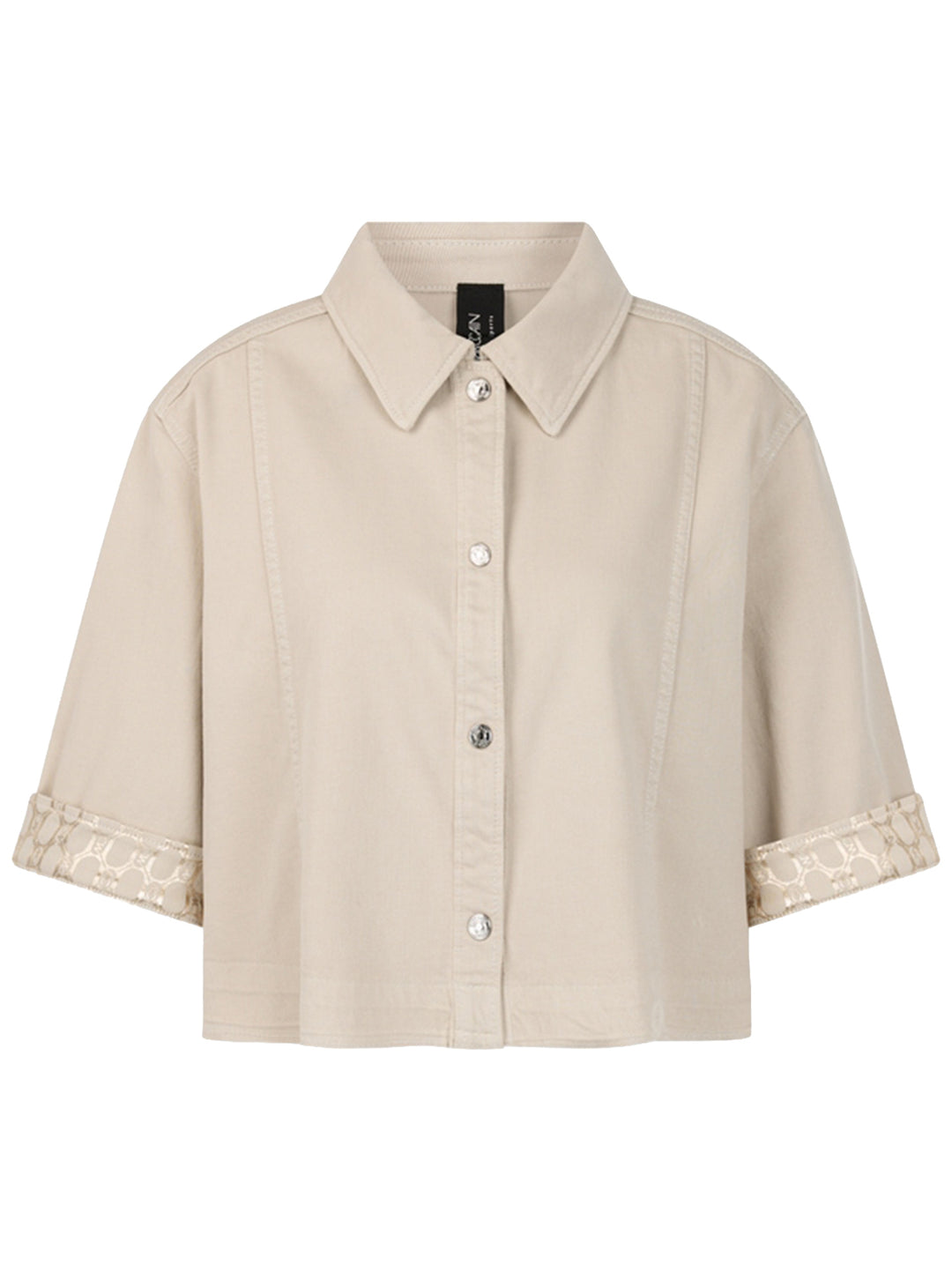 Marc Cain Korte denimblouse – Room-98% katoen, 2% elastaan-DAMES TOPS & BLOUSES-Room
