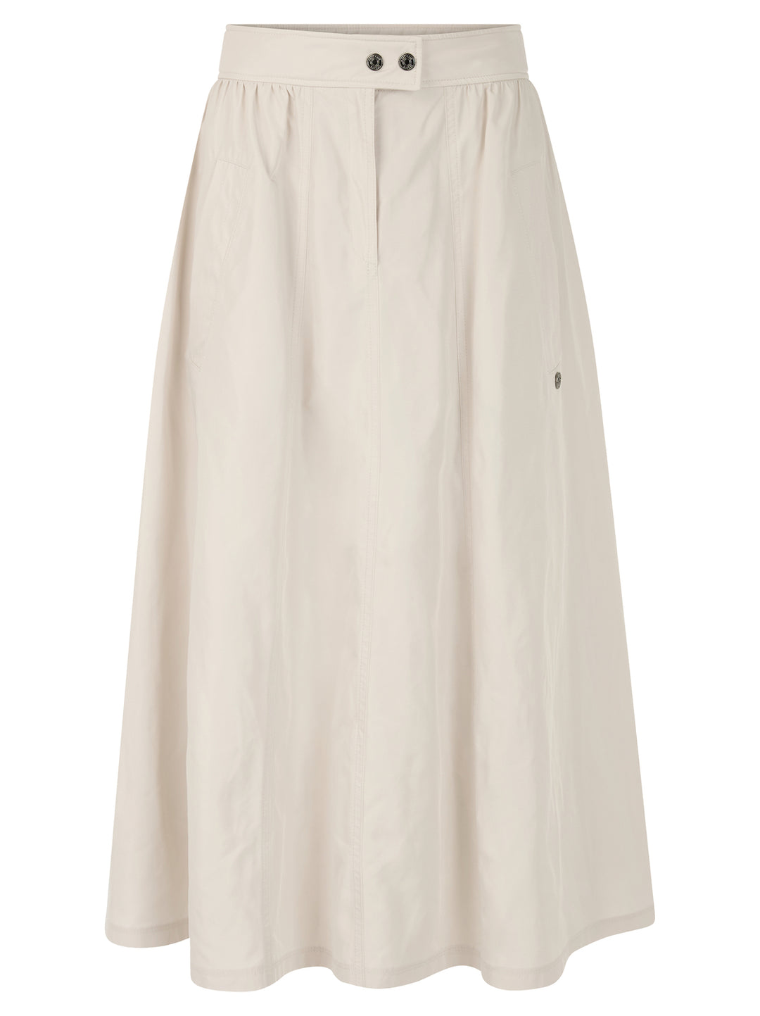 Marc Cain Kuitlange rok met glanseffect – Room-100% polyester-DAMES ROKKEN-Room