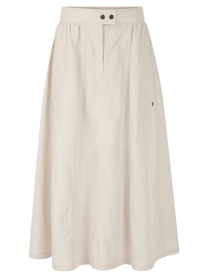 Marc Cain Kuitlange rok met glanseffect – Room-100% polyester-DAMES ROKKEN-Room