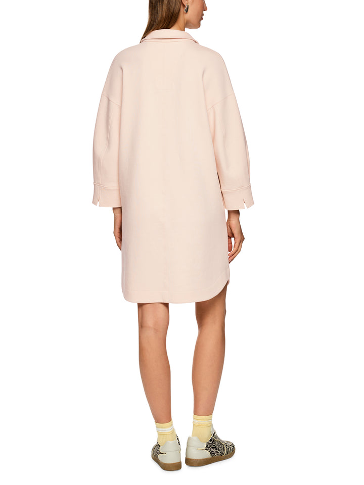 Marc Cain lange jurk – Beige-88% katoen, 8% polyester, 4% elastaan-DAMES JURKEN-Beige