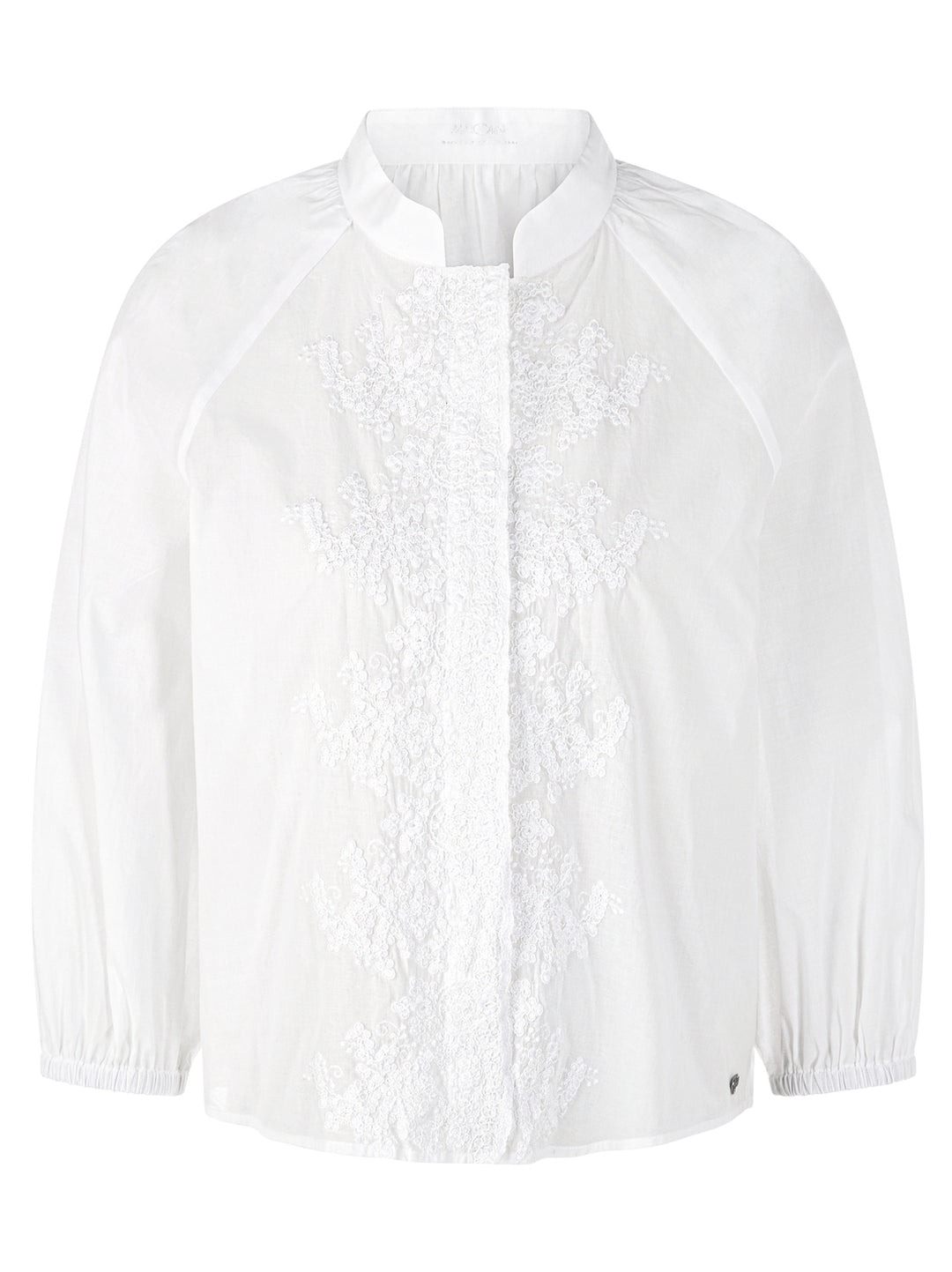 Marc Cain Lange Mouw Blouse – Wit-100% katoen<br />-DAMES TOPS & BLOUSES-Wit