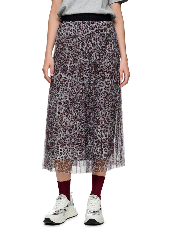 Marc Cain lange rok – Rood-100% polyester-DAMES ROKKEN-Rood