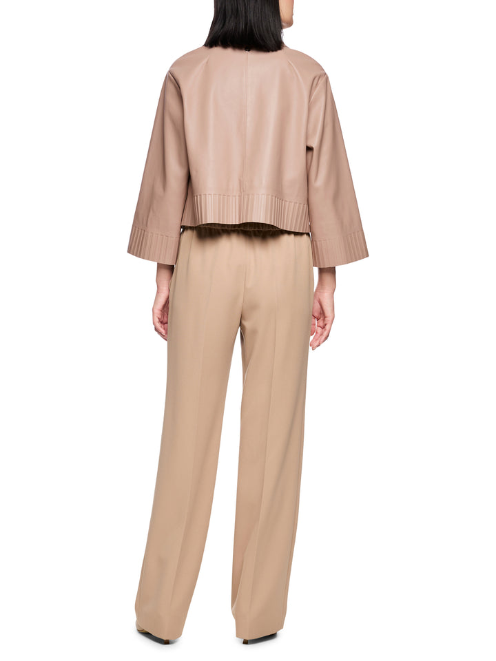 Marc Cain leren jack – Bruin-100% leer-DAMES JASSEN & JACKS-Bruin